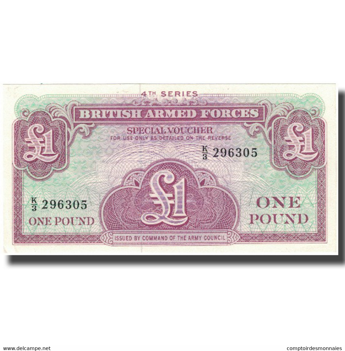 Billet, Grande-Bretagne, 1 Pound, KM:M36a, SPL - Autorità Militare Britannica