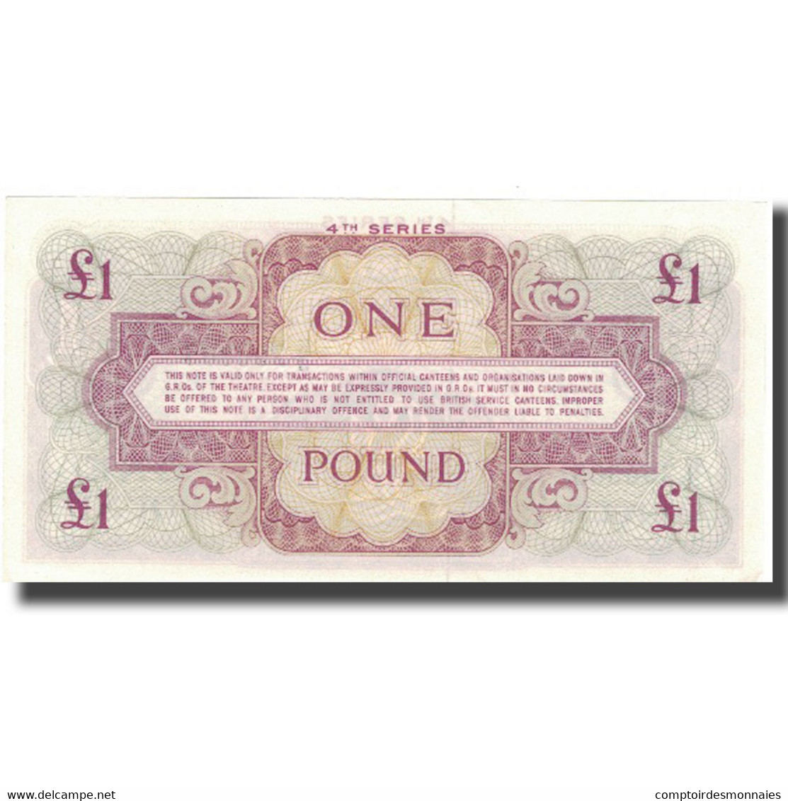 Billet, Grande-Bretagne, 1 Pound, KM:M36a, SPL - Autorità Militare Britannica