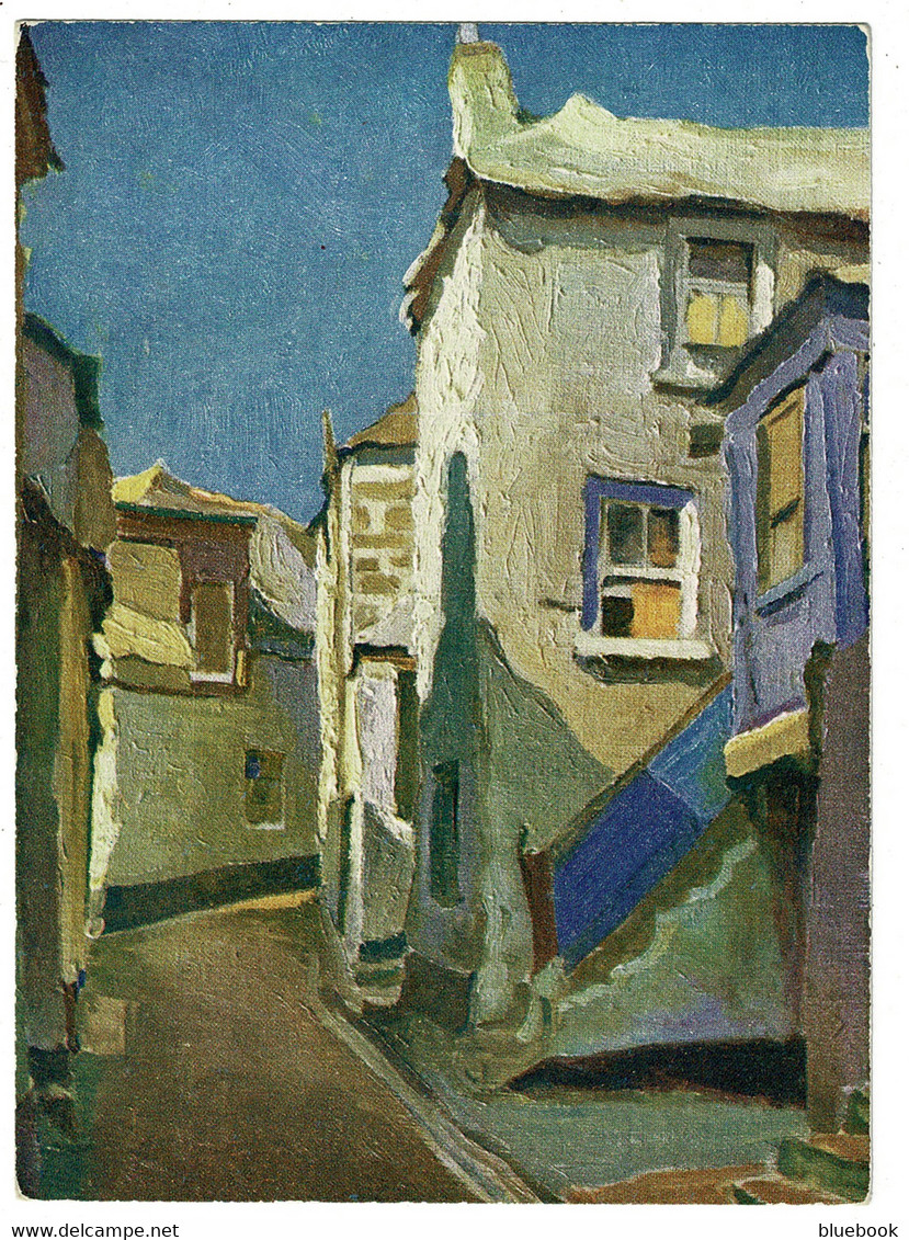 Ref 1506 -   Early Art Style Postcard - End Of Back Lane - St Ives Cornwall - St.Ives