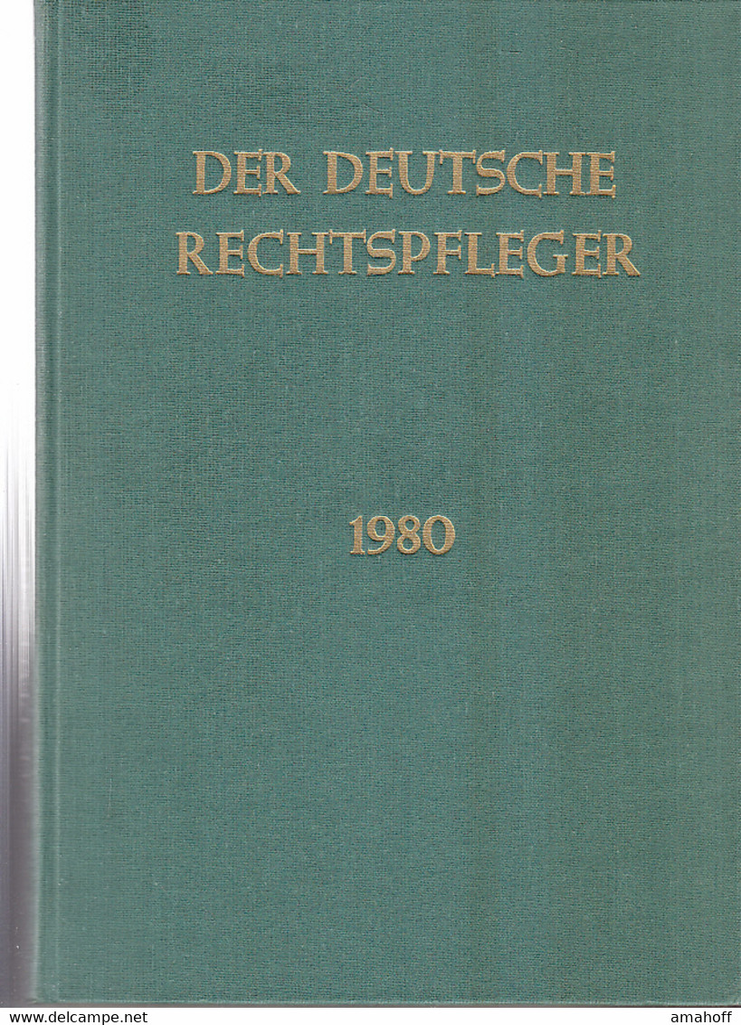 Der Deutsche Rechtspfleger Jahrgang 1980 - Diritto