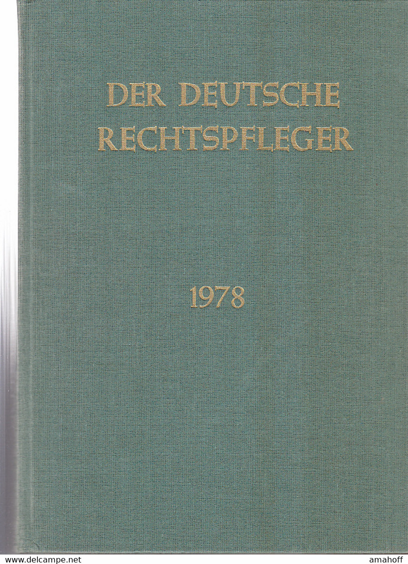 Der Deutsche Rechtspfleger Jahrgang 1978 - Law