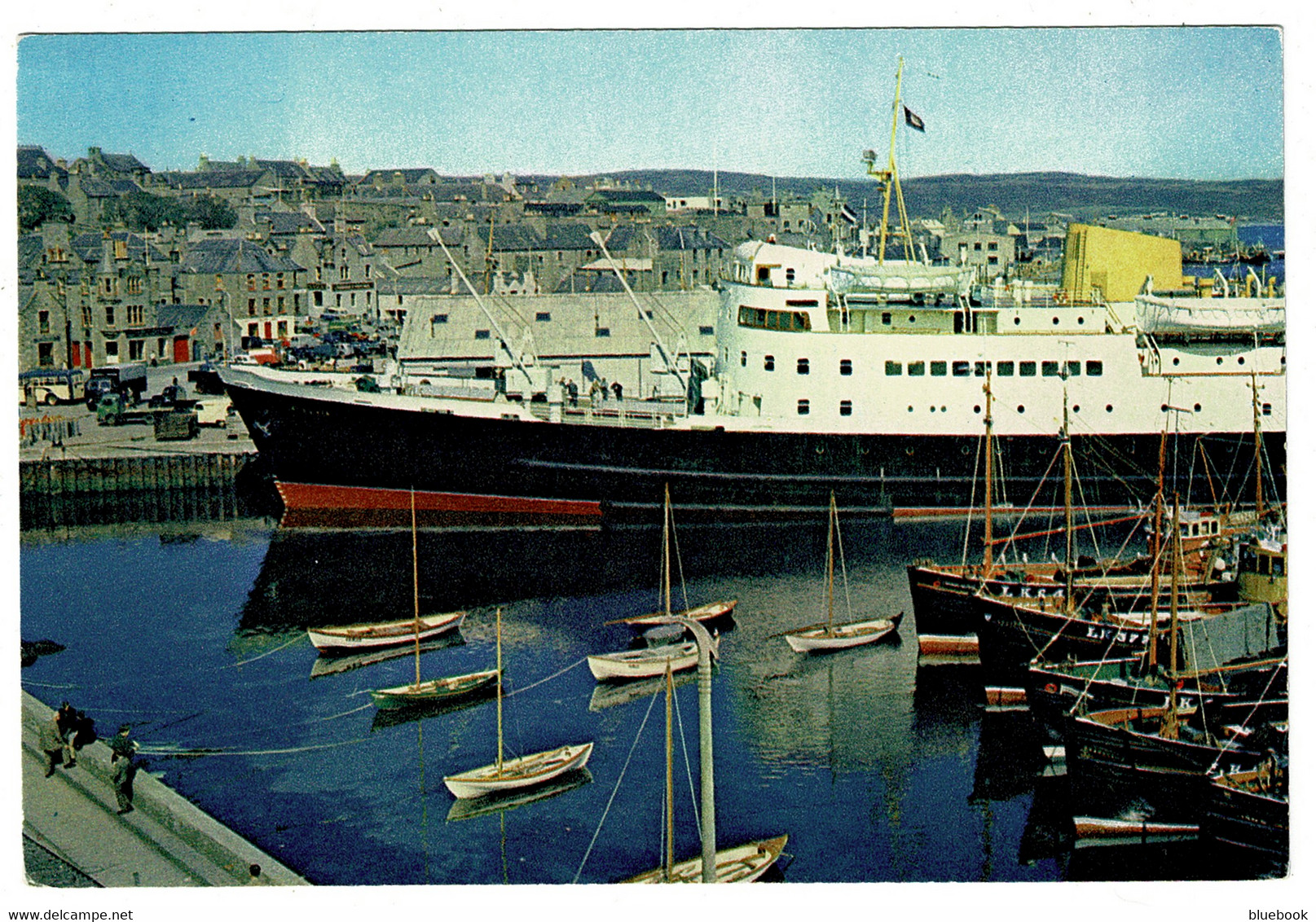 Ref 1508 - Maritime Ship Postcard - The St. Clair At Lerwick Shetland - Shetland