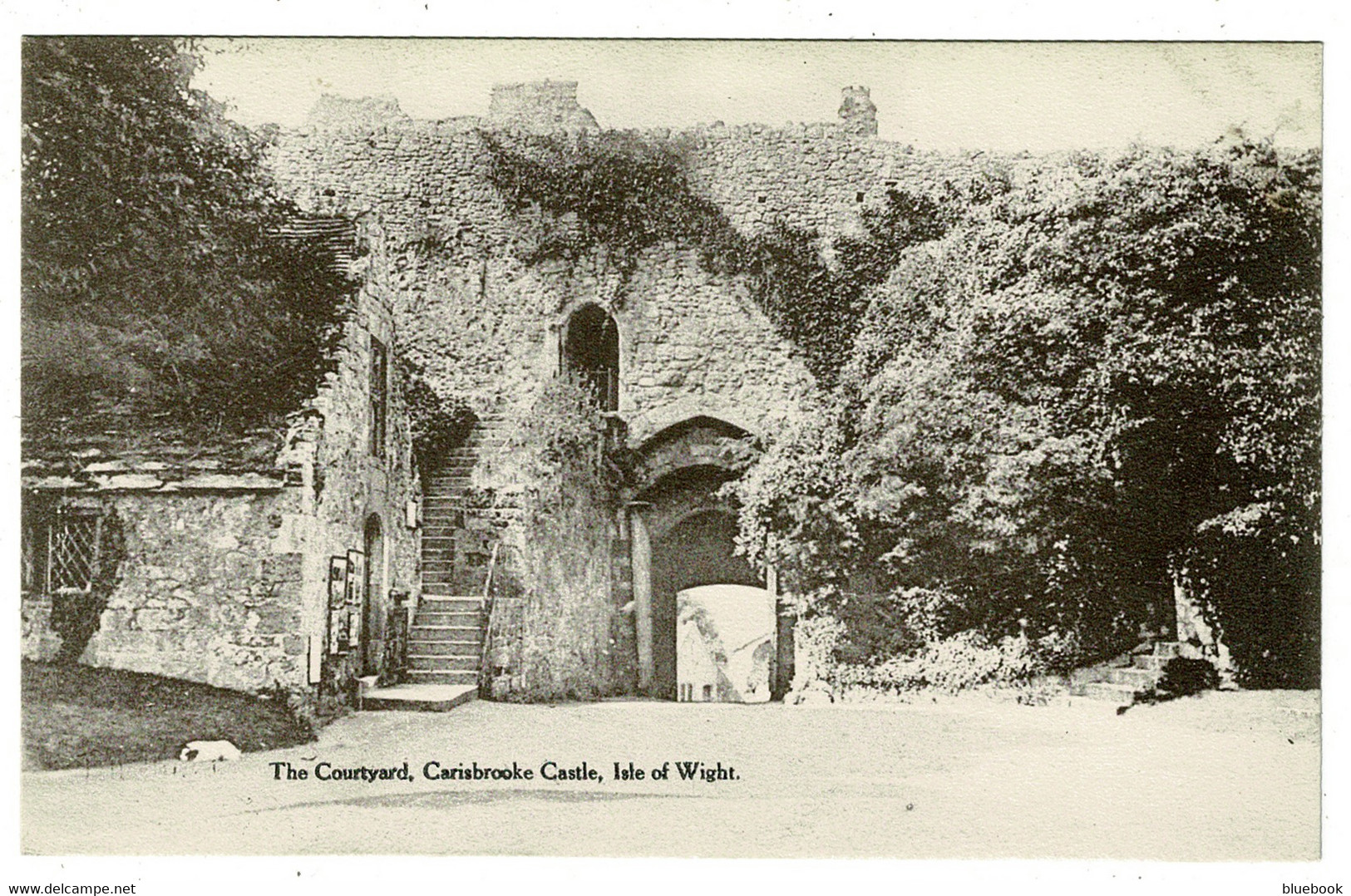Ref 1508 -  Early Postcard - The Courtyard Carisbrooke Castle - Isle Of Wight - Autres & Non Classés