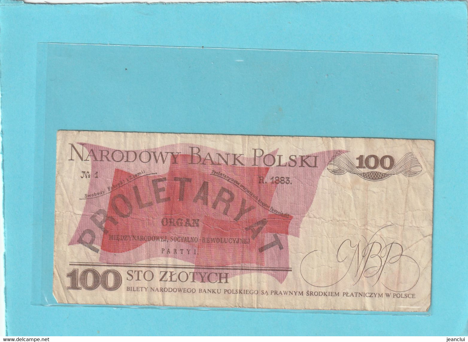 POLOGNE - 100 ZLOTYCH .  1-6-1986 .  N° NT 6649558  .  2 SCANES - Poland