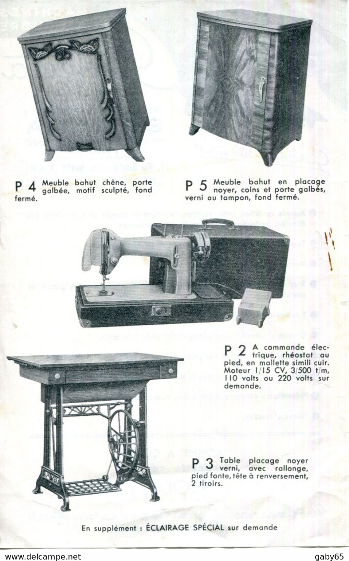 54.MEURTHE & MOSELLE.NANCY.MACHINES A COUDRE " PERFECTA " DISTRIBUÉE PAR SORANA 7 RUE SAINT GEORGES. - Non Classés