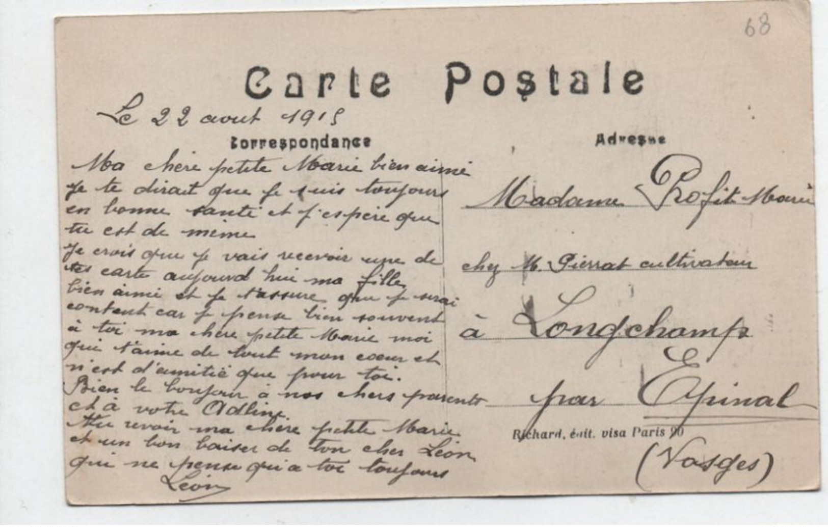 Cartes Postales > Europe > France > [68] Haut-Rhin > Dannemarie  VERS  1915 - Dannemarie