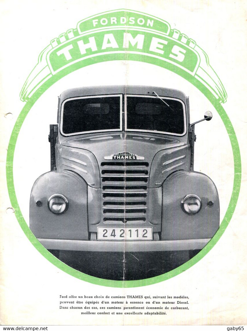 AUTOMOBILE.DOCUMENTATION POUR LES CAMIONS " FORDSON THAME " - Non Classés