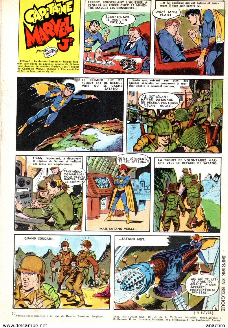 BRAVO 1950 Capitaine MARVEL Jr Par UDERZO N°21 BISMARCK - Marvel France