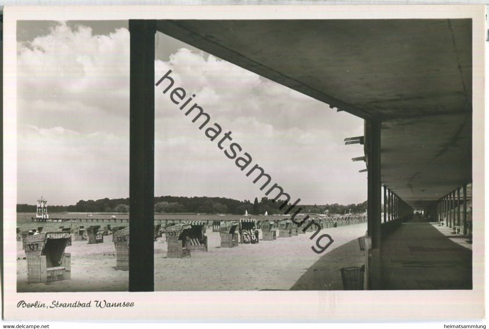 Berlin - Strandbad Wannsee - Foto-Ansichtskarte - Verlag Kunst Und Bild Berlin - Wannsee