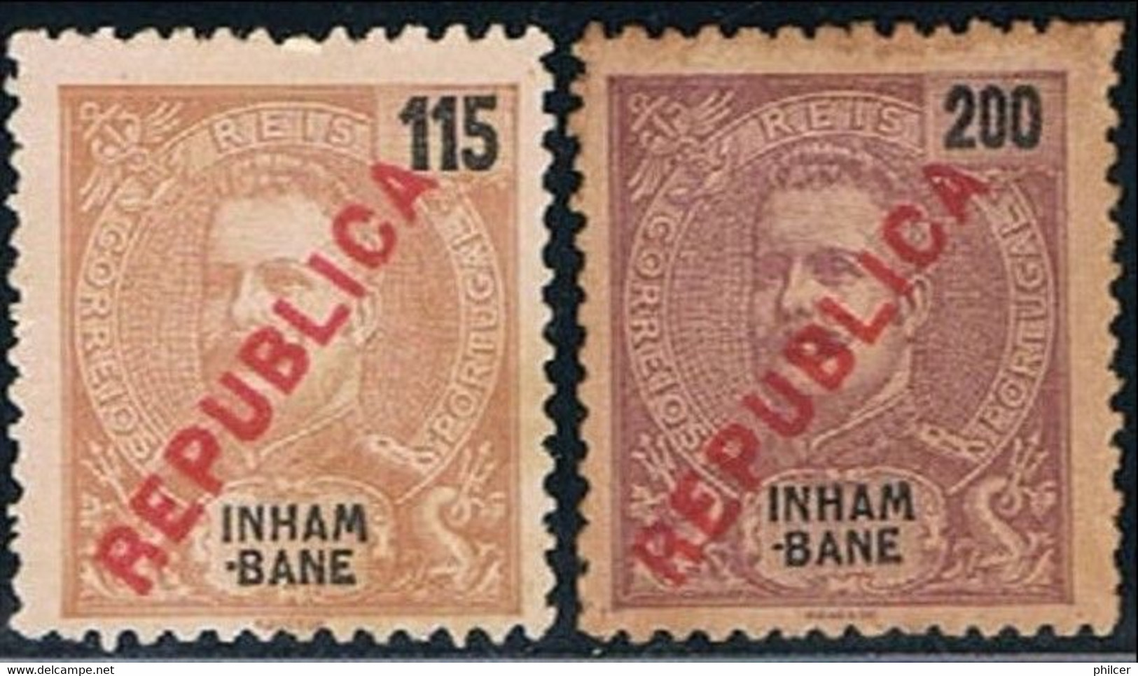 Inhambane, 1917, # 96, 98, MNG - Inhambane