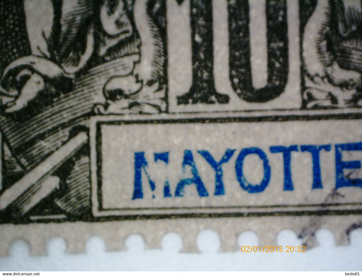 MAYOTTE N° 5 Variétée M Brisé OBL - Used Stamps