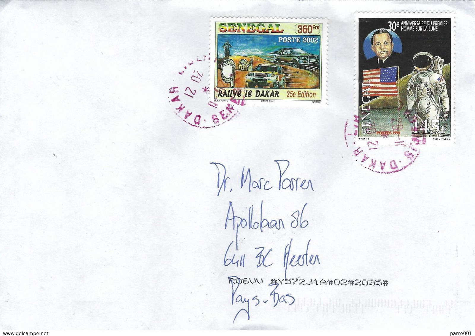 Senegal 2021 Dakar Liberte Space Moon Landing Neil Armstrong Apollo 11 Dakar Rally Cover - Afrika