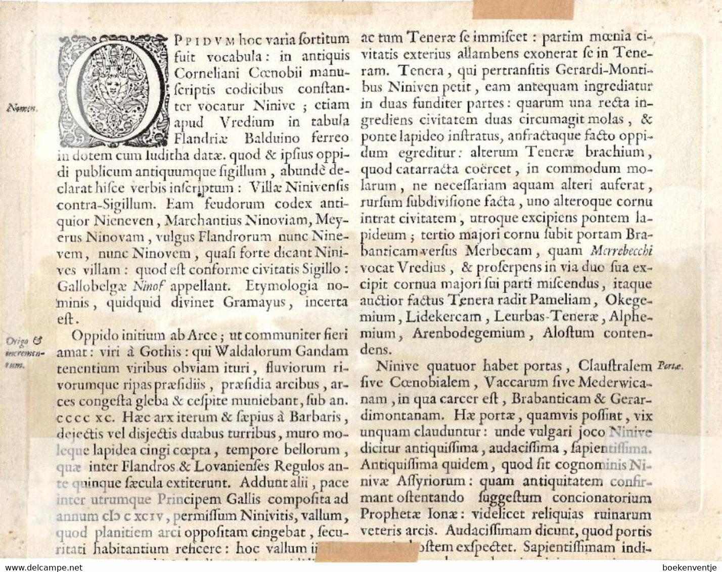 Erdershem. Domus Illustris Viri Gasparis De Baldes Eq. Ordinis S. Jacobi A Consiliis Regis Hispaniae Arcisque Gandavensi - Cartes Topographiques