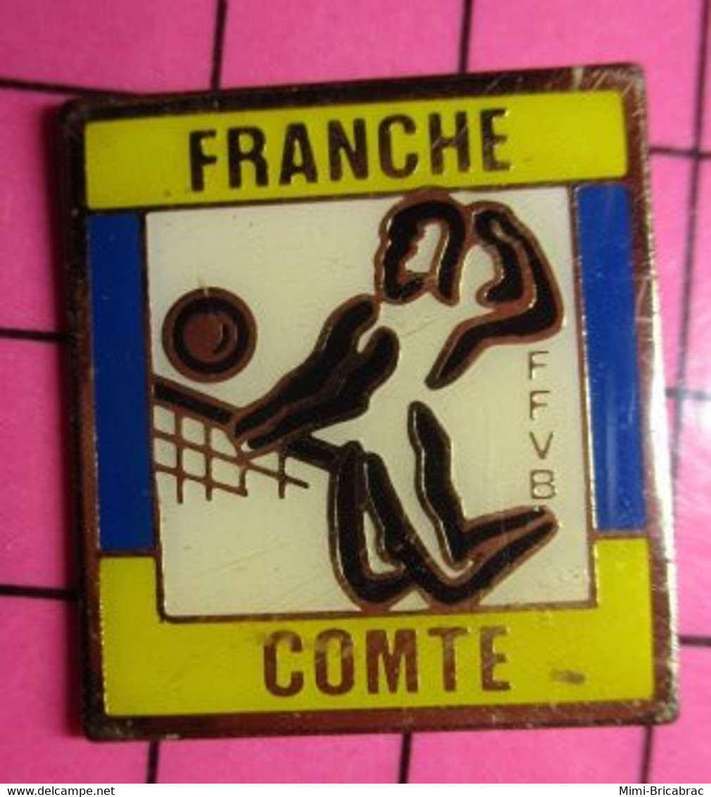 313j Pin's Pins / Beau Et Rare / THEME : SPORTS / FFVB VOLLEY BALL FRANCHE COMTE - Pallavolo