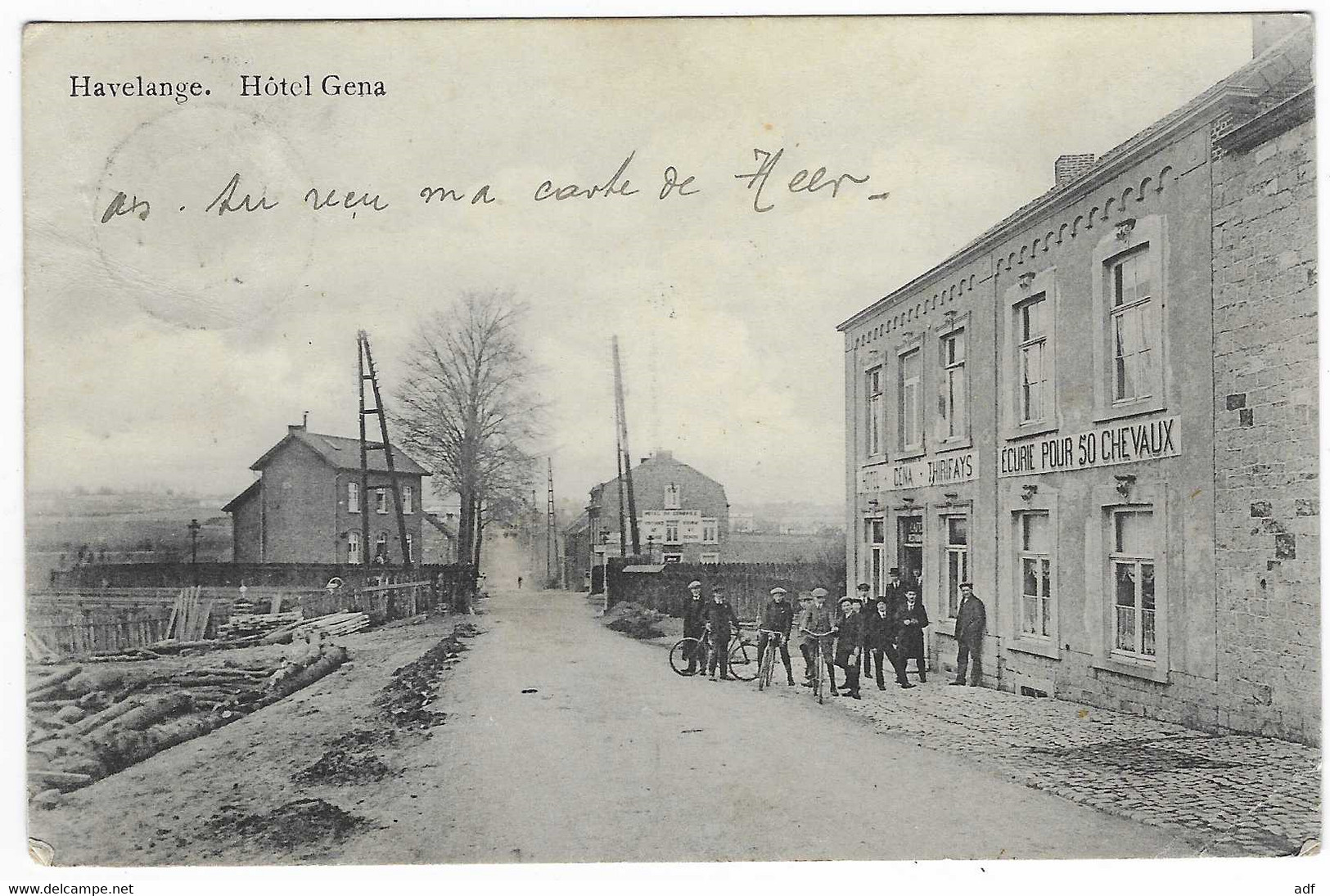 TOP CPA ANIMEE HAVELANGE, ANIMATION DEVANT L'HOTEL GENA, PROVINCE DE NAMUR, BELGIQUE - Havelange