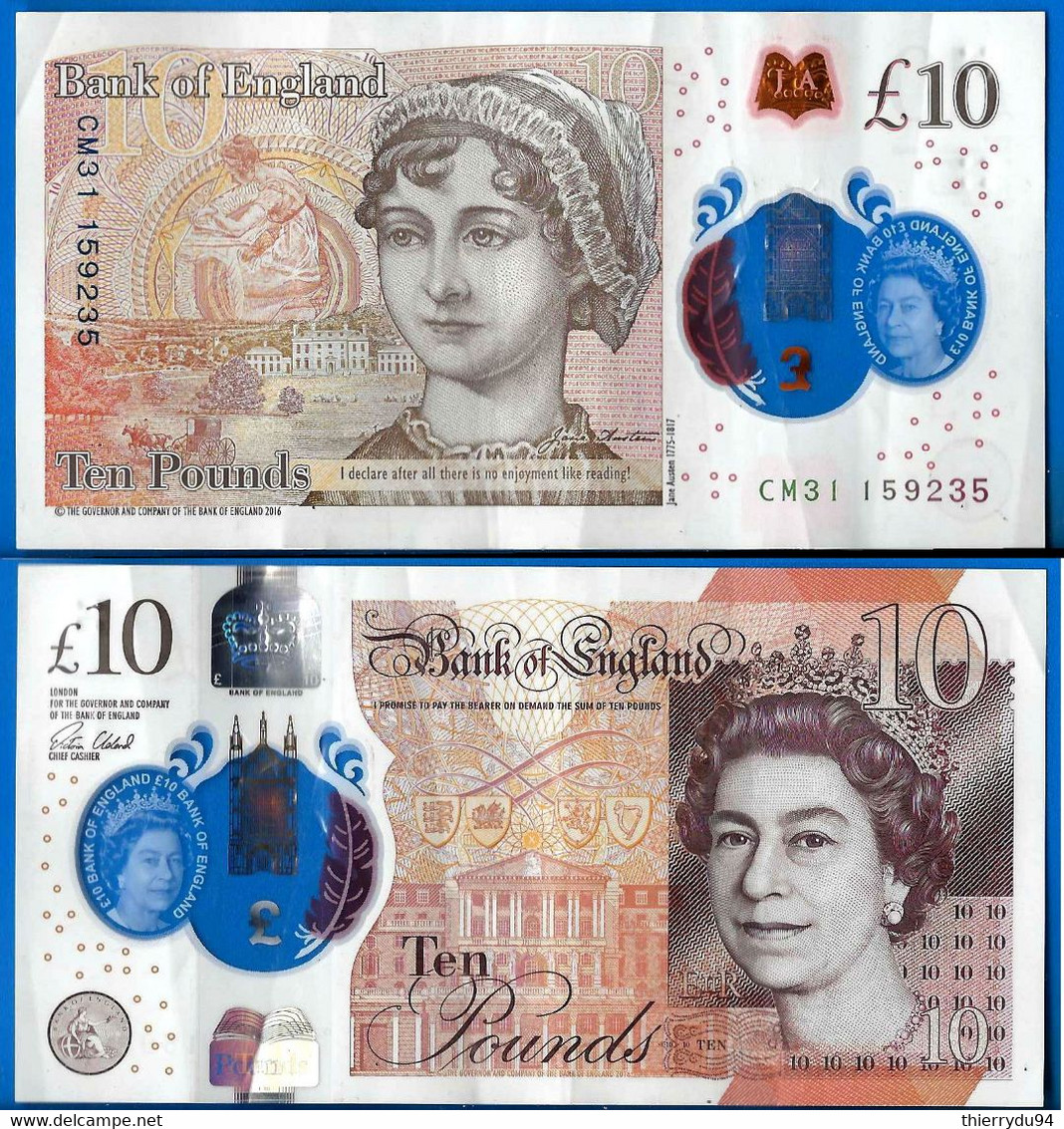 Royaume Uni 10 Pounds 2017 Serie CM Polymer Pound Grande Bretagne Angleterre UK United Kingdom Queen 2 Que Prix + Port - 10 Pounds