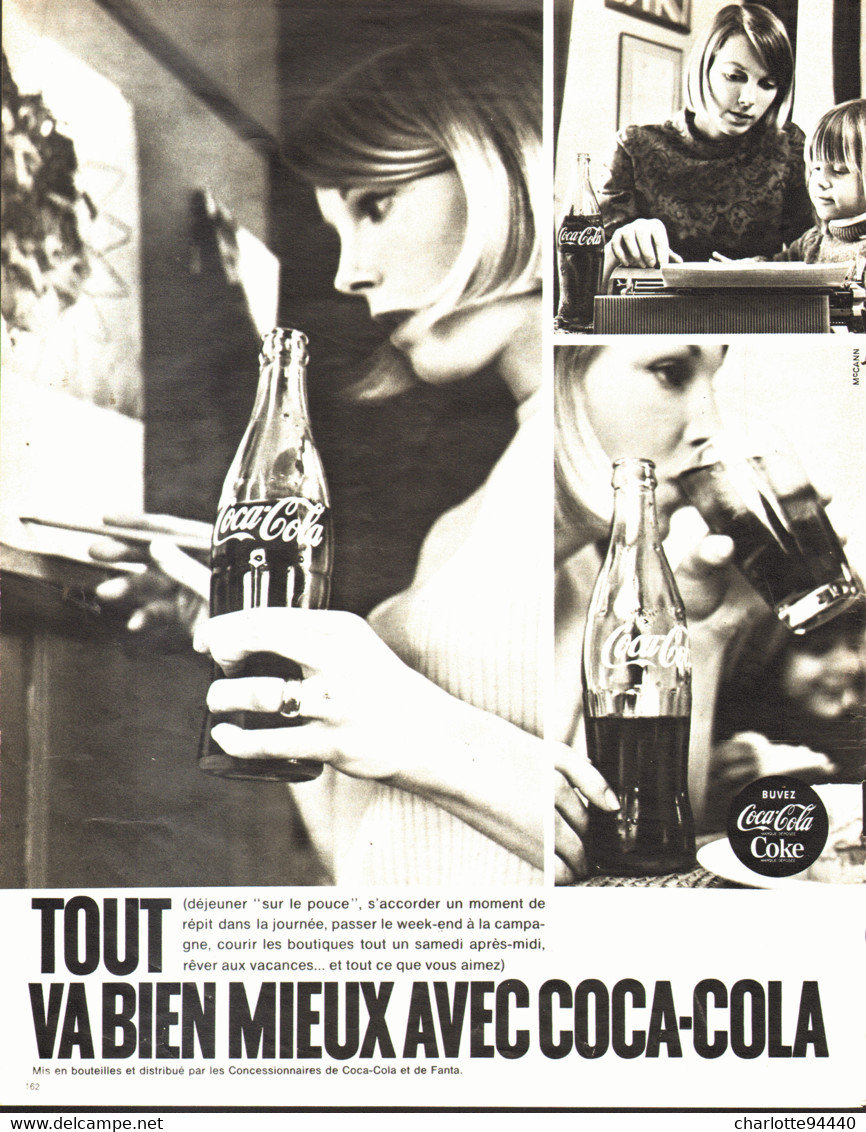 PUB    " COCA COLA  "  1968  ( 29 ) - Advertising Posters
