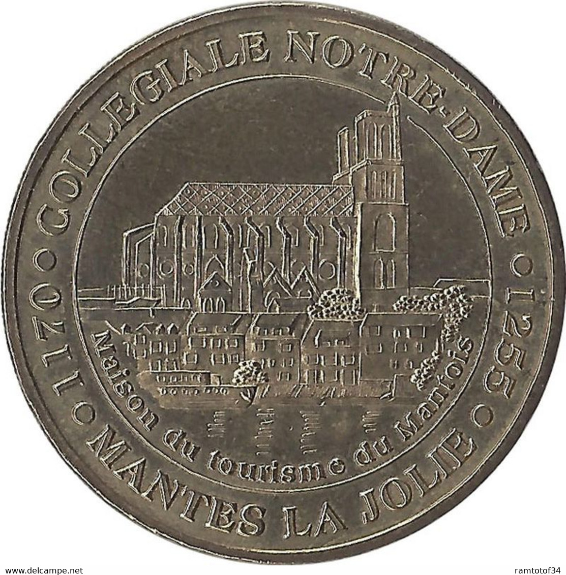 2004 MDP120 - MANTES-LA-JOLIE - Collegiale Notre Dame / MONNAIE DE PARIS - 2004