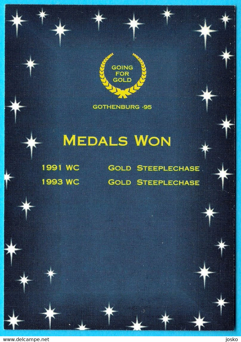 MOSES KIPTANUI Kenya (3000 M Steeplechase) - 1995 WORLD CHAMPIONSHIPS IN ATHLETICS Trading Card * Athletisme Kenie - Tarjetas