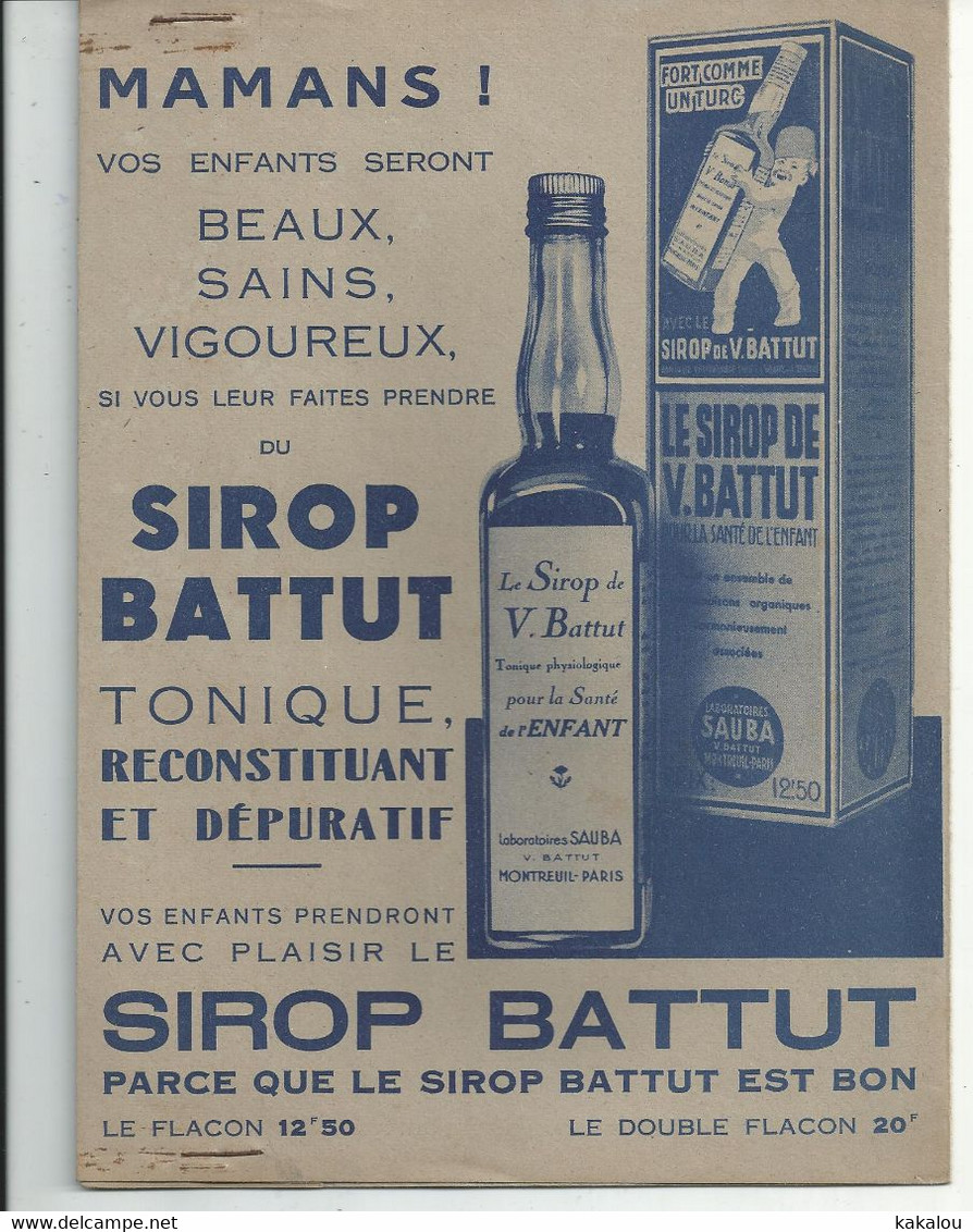 Protege Cahier Sirop BATTUT - Protège-cahiers