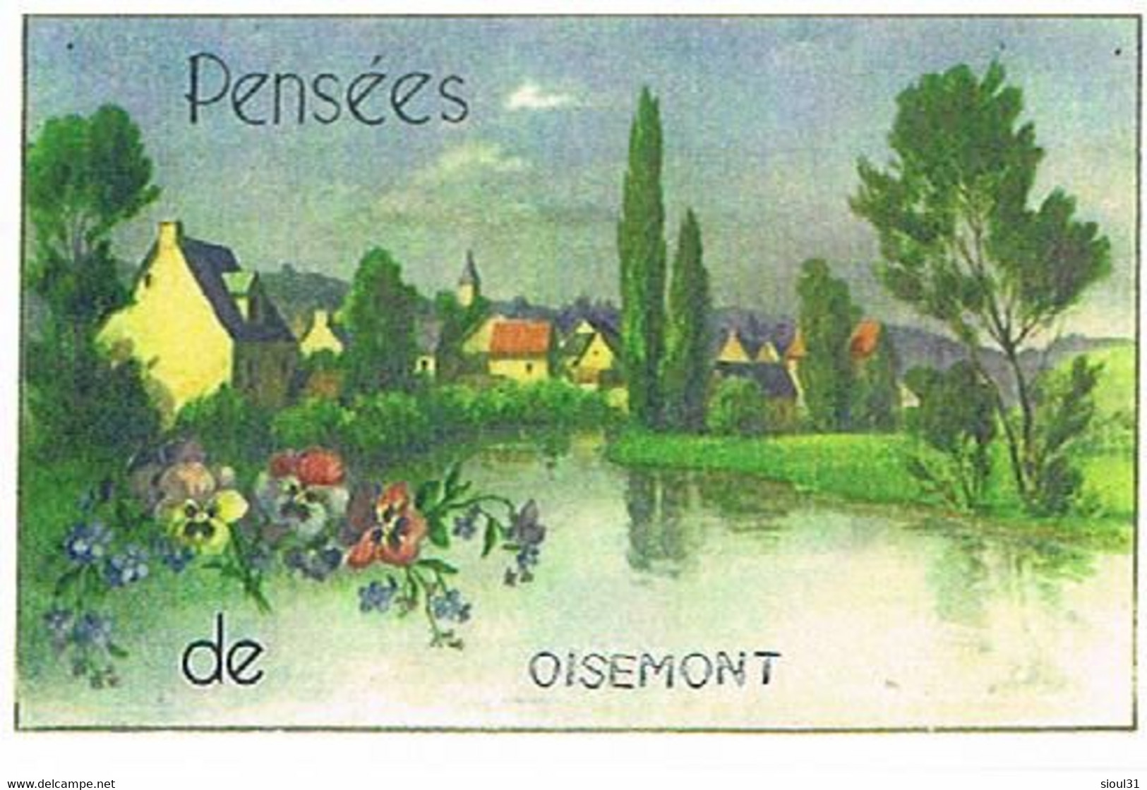 80  PENSEES   DE  OISEMONT    CPM  TBE   71 - Oisemont