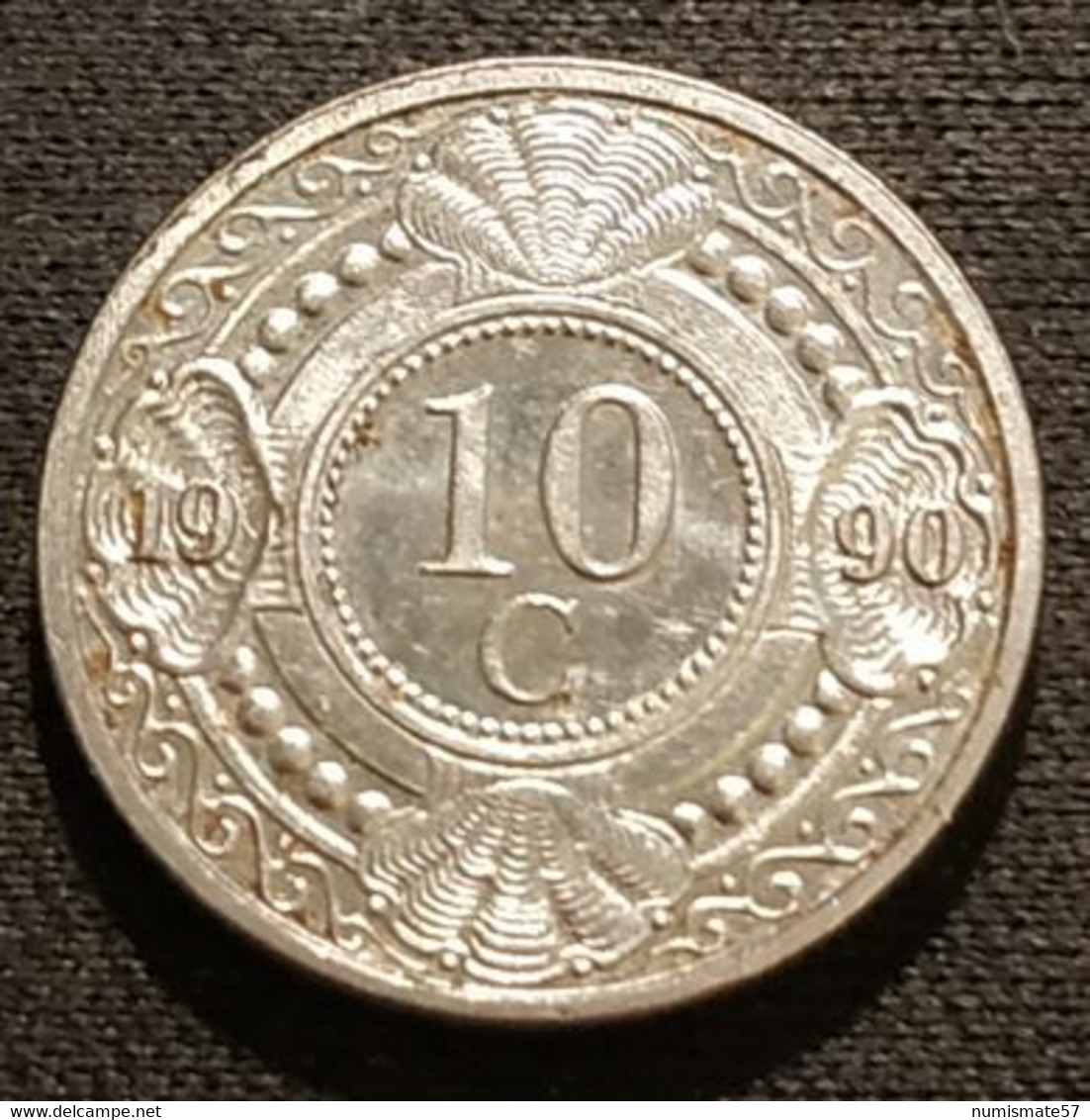 ANTILLES NEERLANDAISES - 10 CENTS 1990 - Beatrix - KM 34 - NEDERLANDSE ANTILLEN - Antilles Néerlandaises