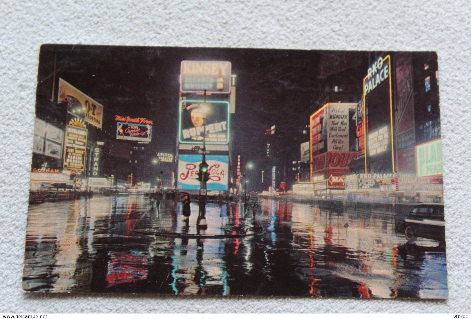 G260, Cpsm 1953, Times Square At Night, New York, Etats Unis, USA - Time Square