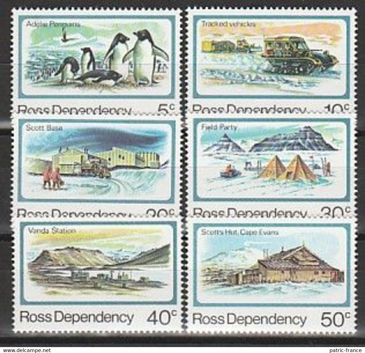 ANTARCTIQUE - ROSS 1982 Base Scott - Yv. 15/20 ** - Unused Stamps