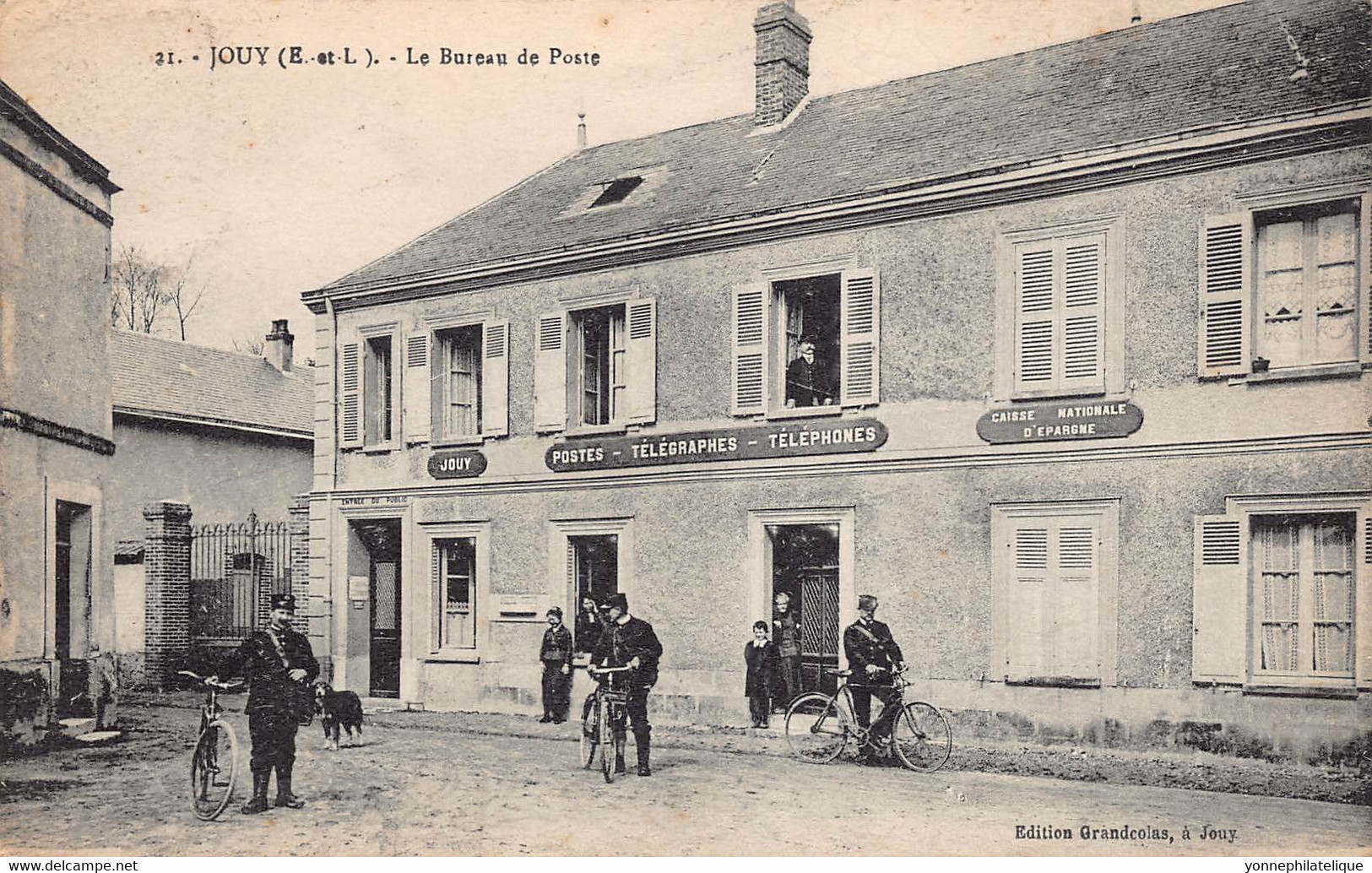 28 - EURE ET LOIR - JOUY - 10393 - Le Bureau De Poste - Télégraphes - Facteurs - Caisse Nationale D'épargne - Jouy