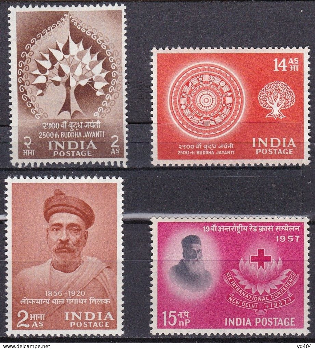 IN105- INDIA – INDE – 1956-57 – MNH ISSUES - MI # 256→303 - CV 32 € - Ungebraucht