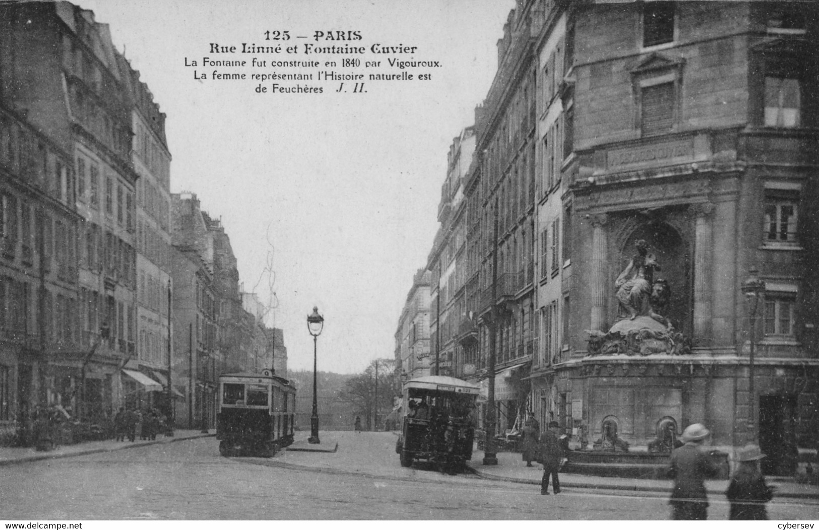 PARIS - Rue Linné Et Fontaine Cuvier - Bus - Arrondissement: 05