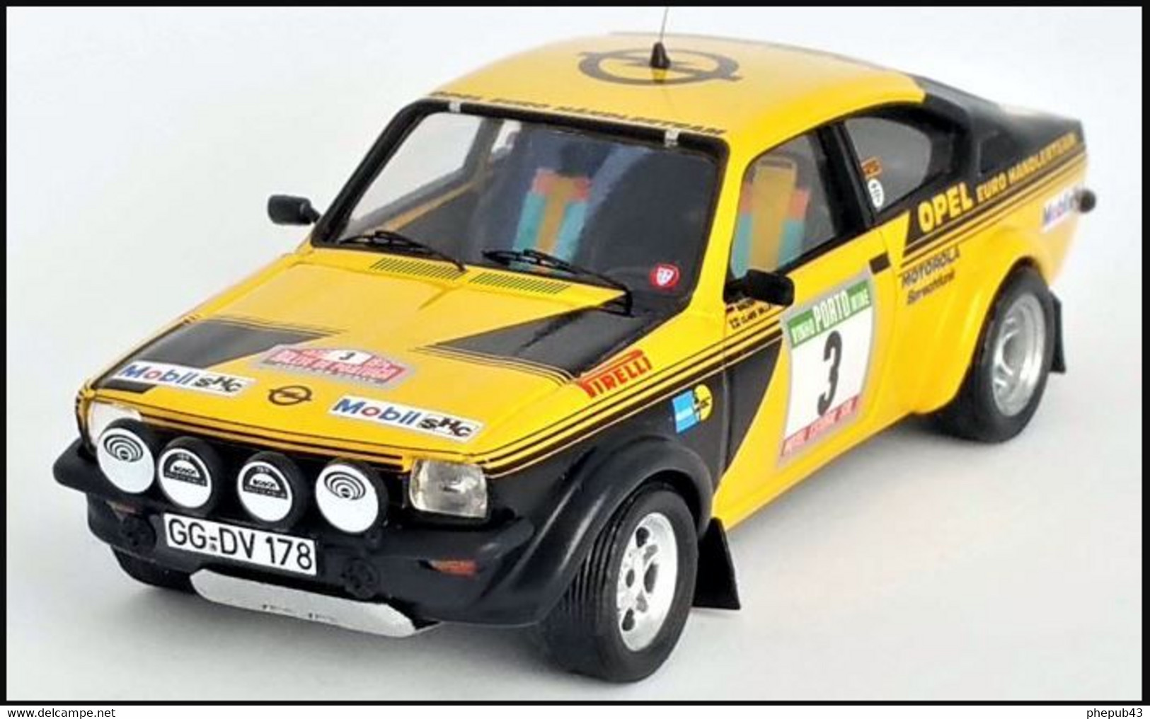 Opel Kadett C GT/E - Opel Euro Händlerteam - Walter Röhrl/C. Billstam - Rally Portugal 1976 #3 - Troféu - Trofeu