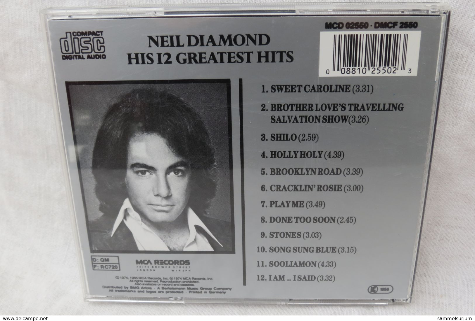 CD "Neil Diamond" His 12 Greatest Hits - Hit-Compilations