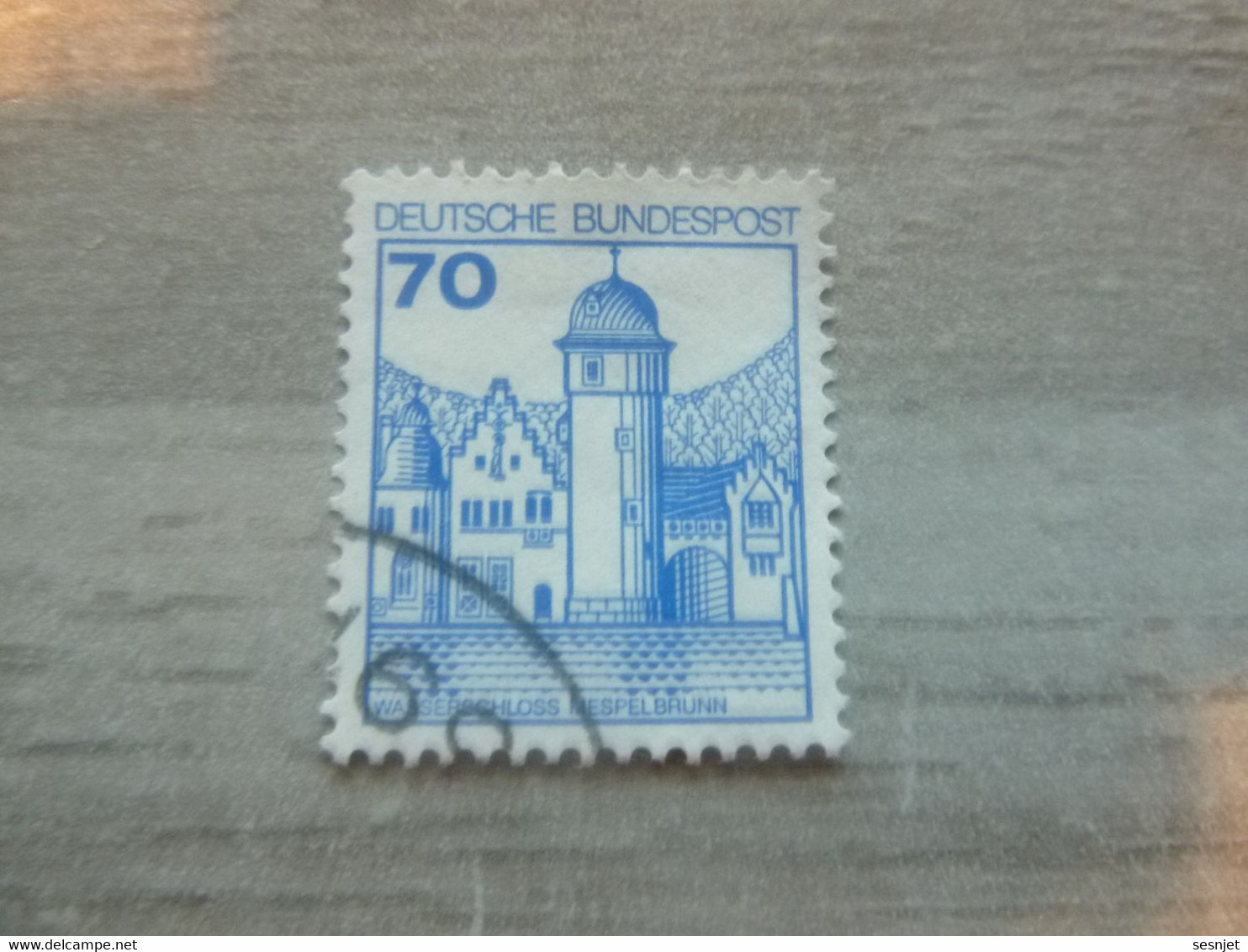 Deutsche Bundespost - Wasserscholss Messpelbrunn - Val 70 - Bleu - Oblitéré - Année 1989 - - Gebraucht