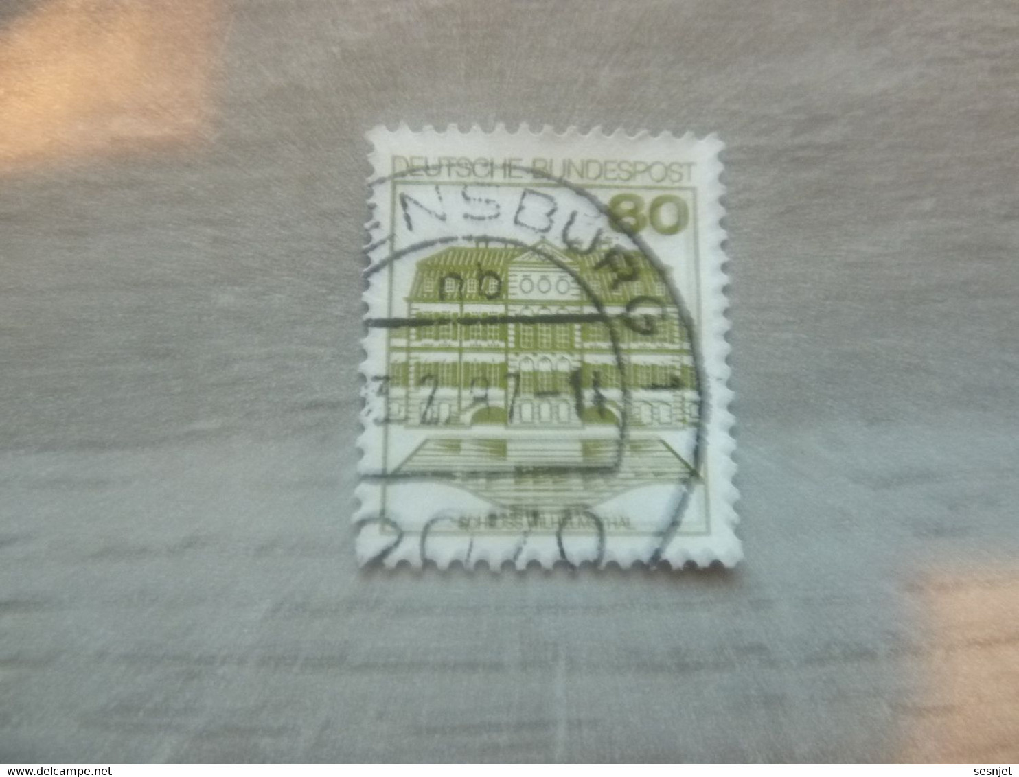 Deutsche Bundespost - Schloss Wilhelmsthal - Val 80 - Vert - Oblitéré - Année 1989 - - Gebraucht