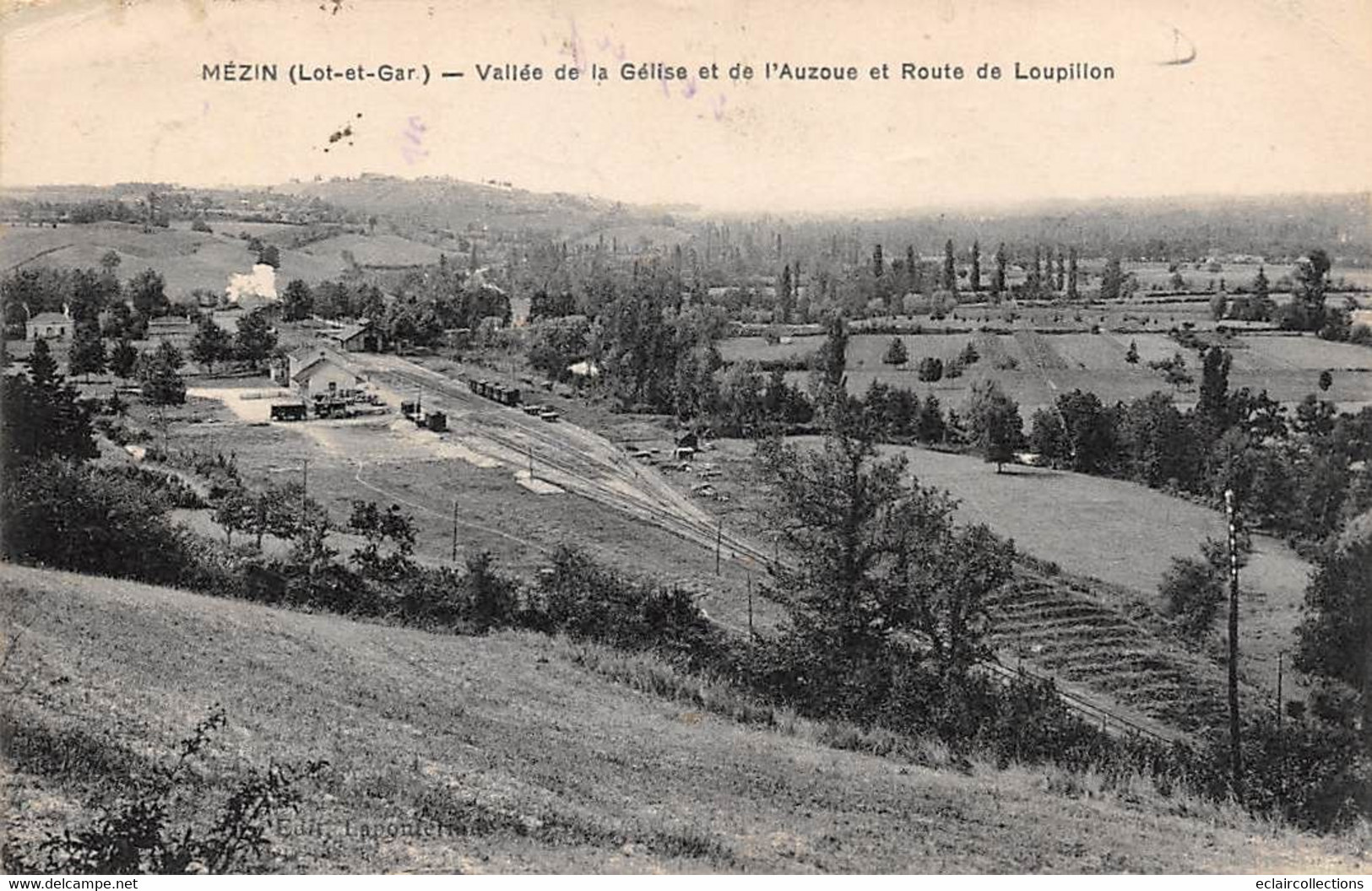 Mézin       47        Vallée De La Gélise     Vue Sur La Gare       (voir Scan) - Autres & Non Classés