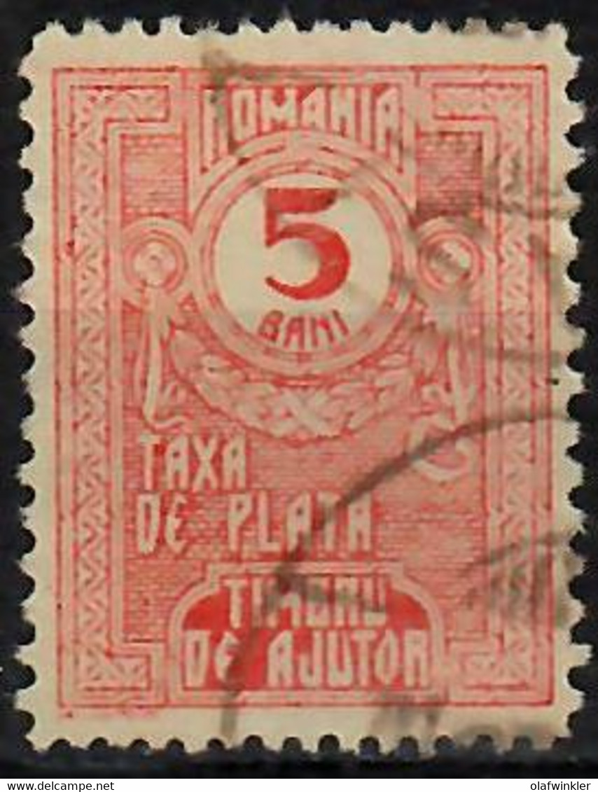 1920 Postal Tax Due Stamps - Numbers Mi 9Y / Sc RAJ5 / YT 30 / SG TD738 Used / Gestempelt / Oblitéré [lie] - Portofreiheit