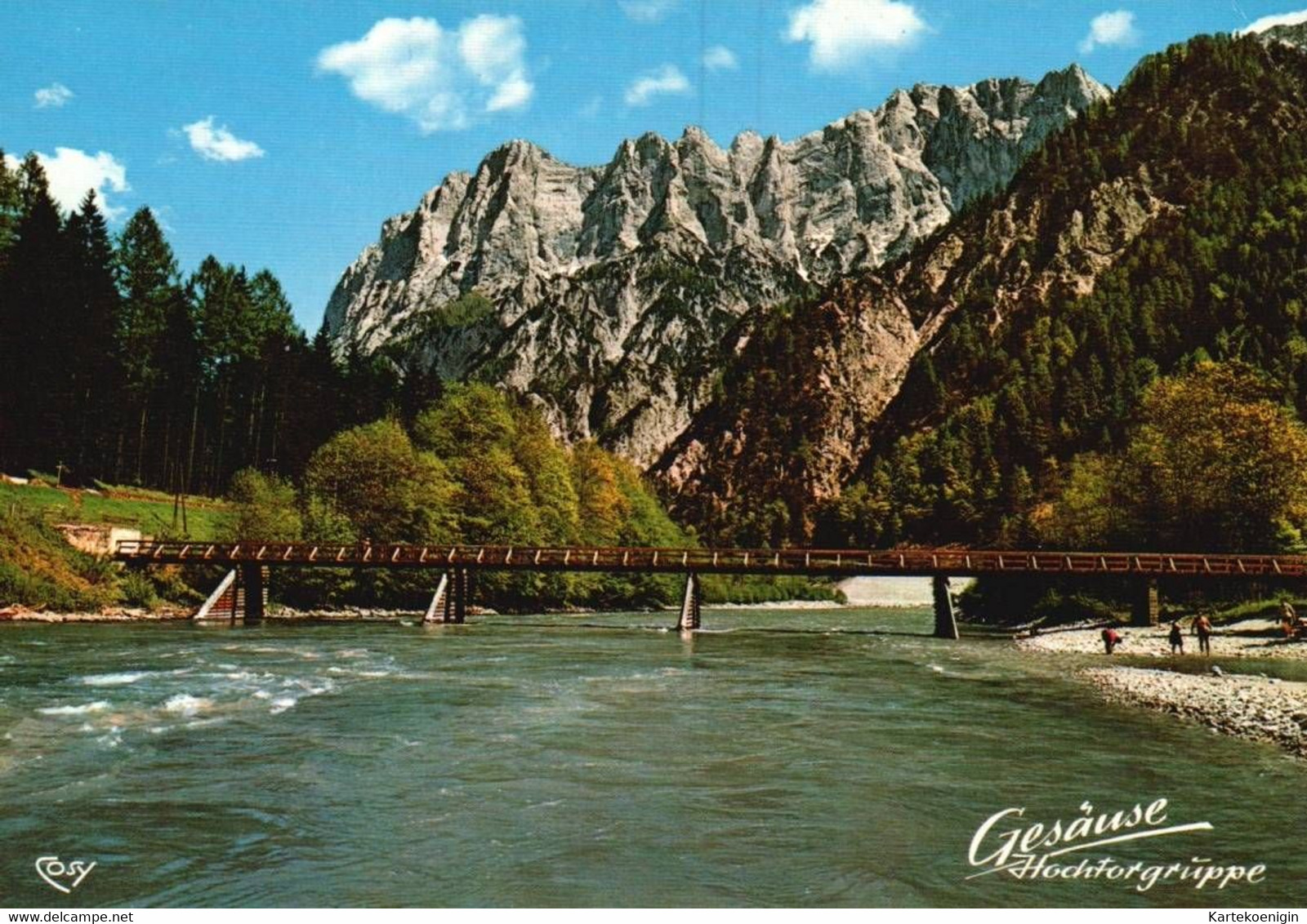 AK - Gesäuse , Ennstal , Hochtorgruppe , Johnsbachbrücke - Gesäuse