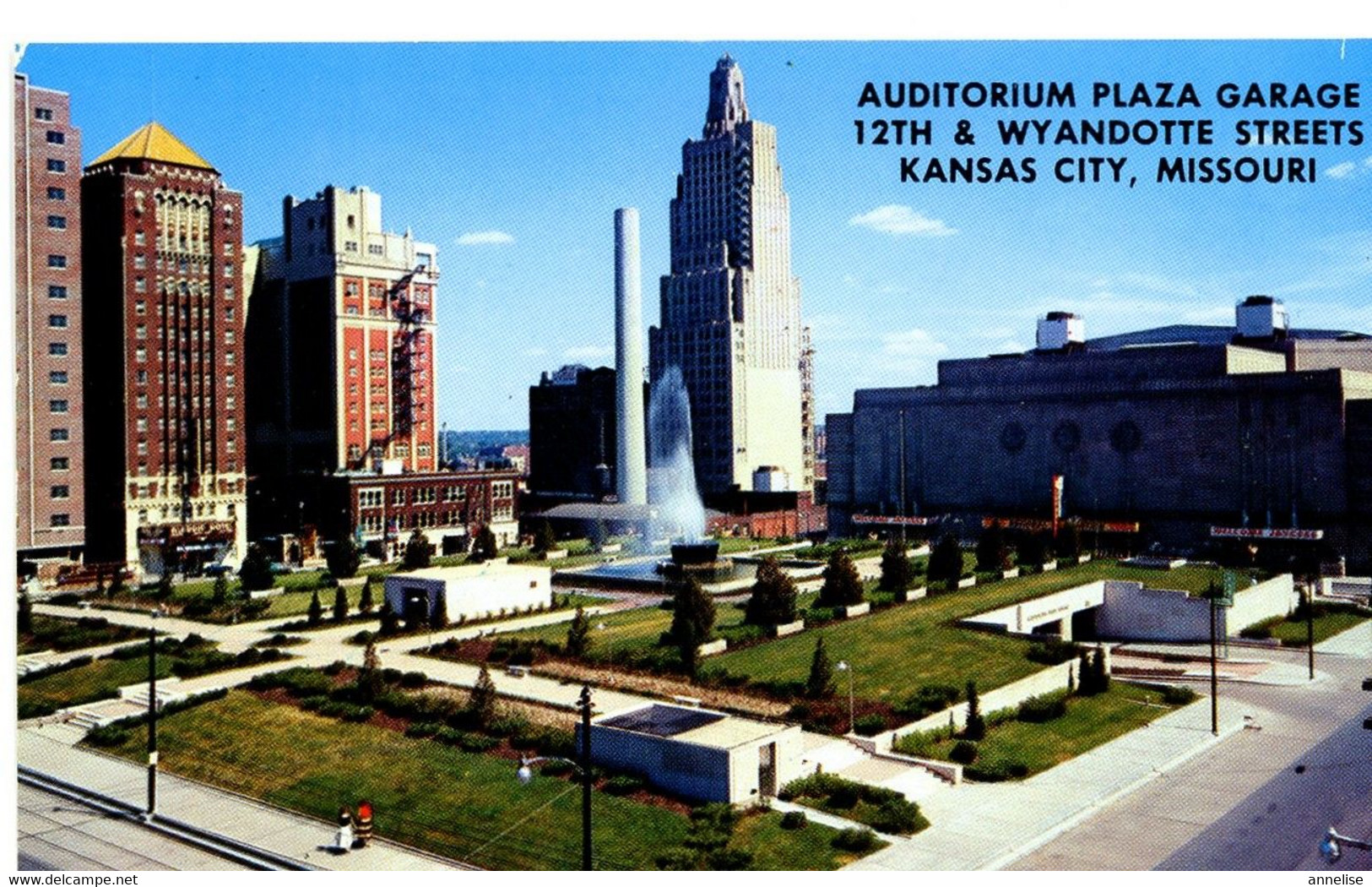 USA Kansas City Missouri 1963  Auditorium Plaza Garage & Park  Wyandotte Streets - Kansas City – Missouri