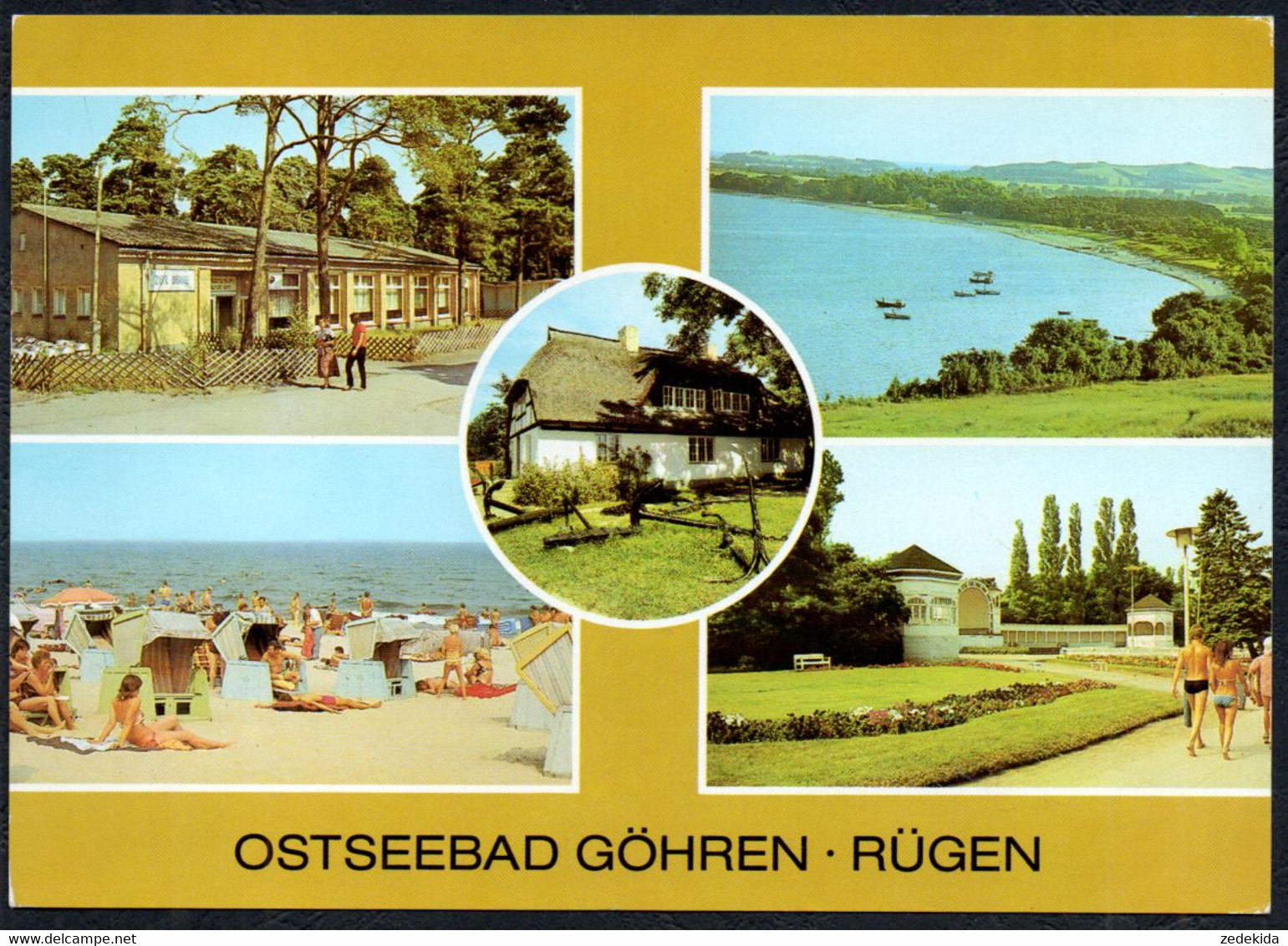 E7660 - TOP Göhren Zeltplatz Gaststätte Zur Düne Museum - Bild Und Heimat Reichenbach - Goehren