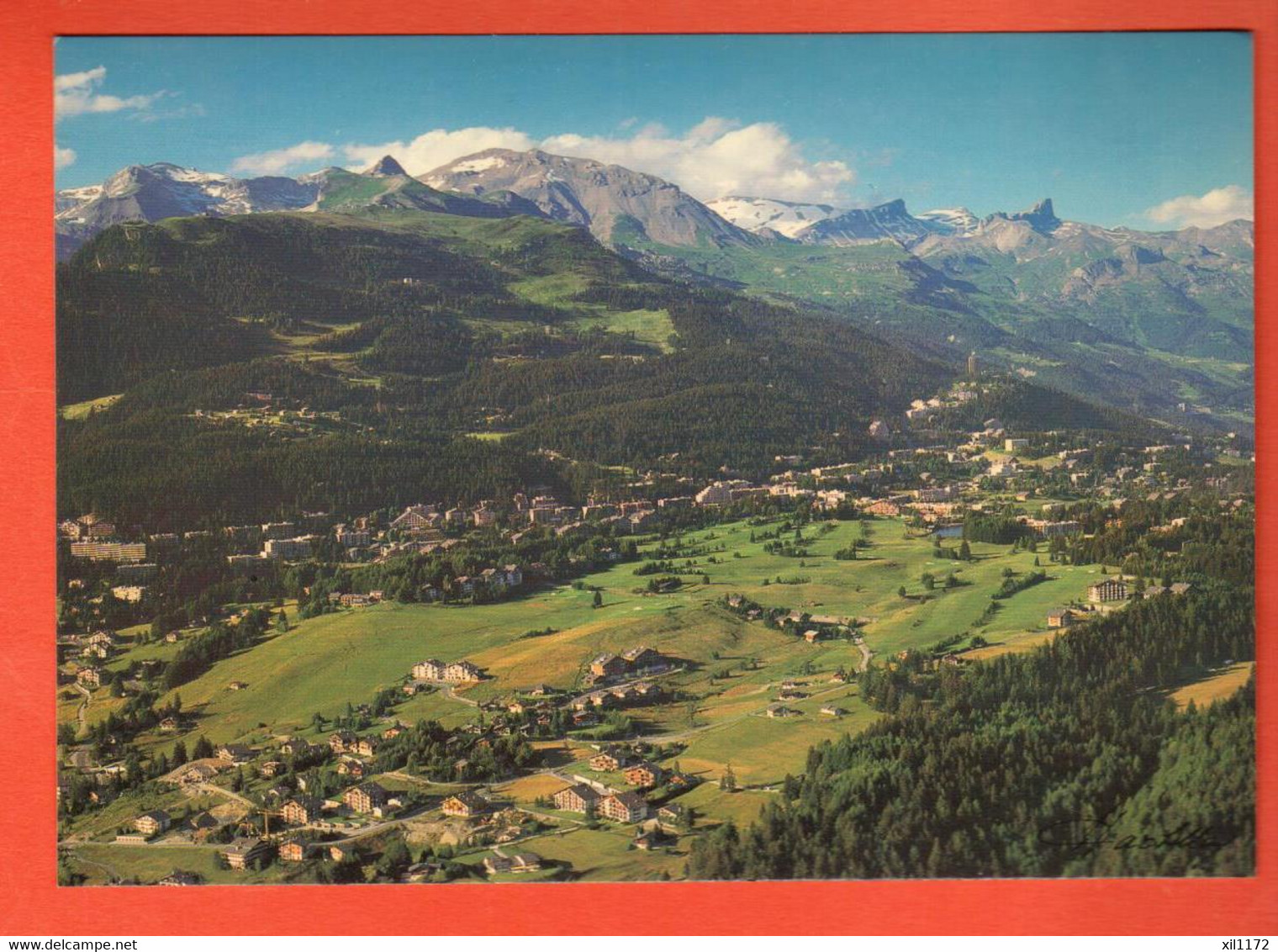 QAD-05  Crans-Montana En été Le Golf  Darbellay 50090 Grand Format Non Circulé - Crans-Montana