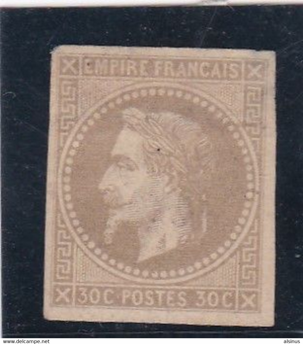 FRANCE -COLONIES GENERALES - TYPE NAPOLEON III - 30 C BRUN GRIS - N° 9 - NEUF - Napoléon III