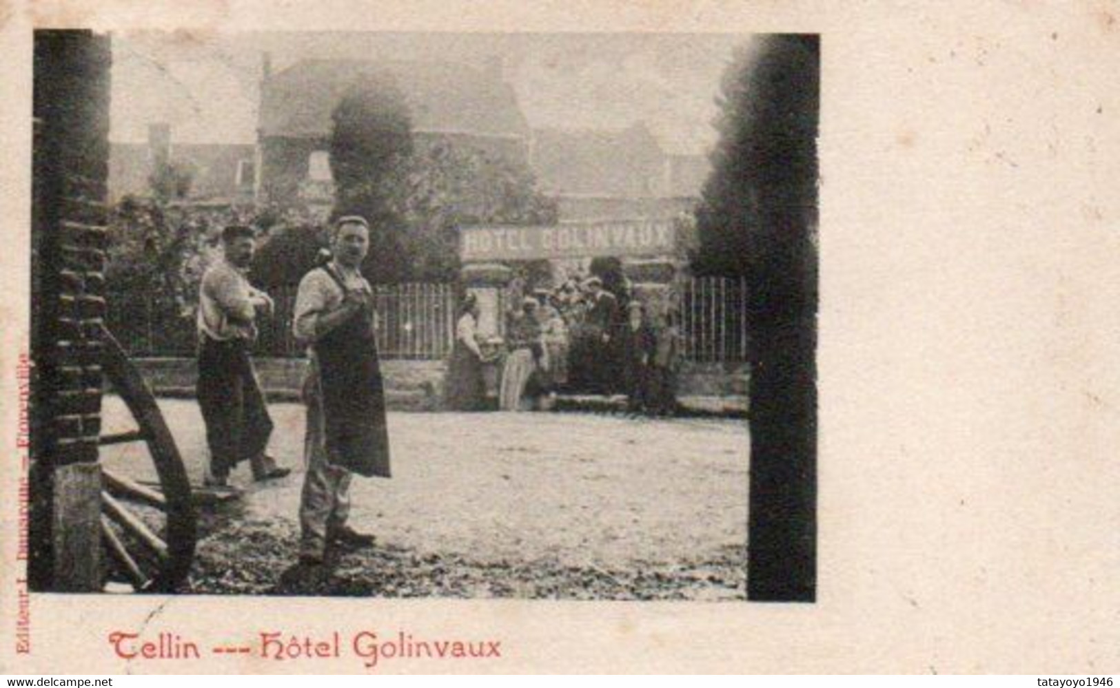 Tellin  Hotel Golinvaux Voyagé En 1908 - Tellin