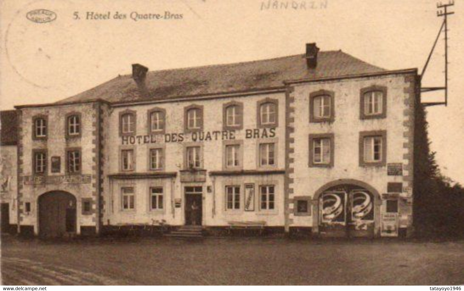 Nandrin  Hotel Des Quatre-bras Voyagé En 1933 - Nandrin