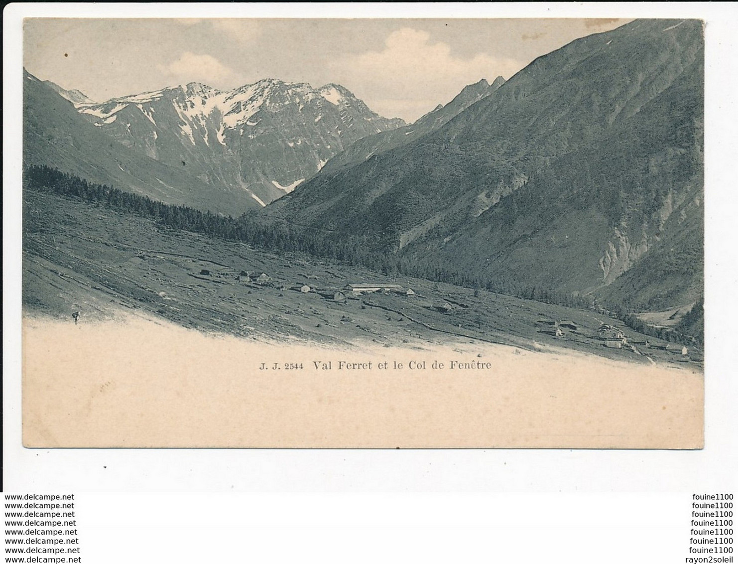 Carte Du Val Ferret Et Le Col De Fenêtre  ( Recto Verso ) - Other & Unclassified