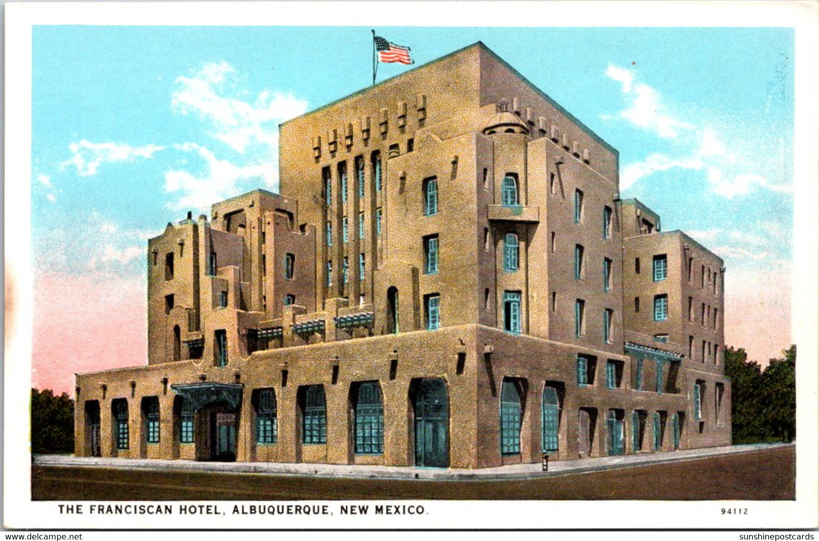 New Mexico Albuquerque The Franciscan Hotel Curteich - Albuquerque