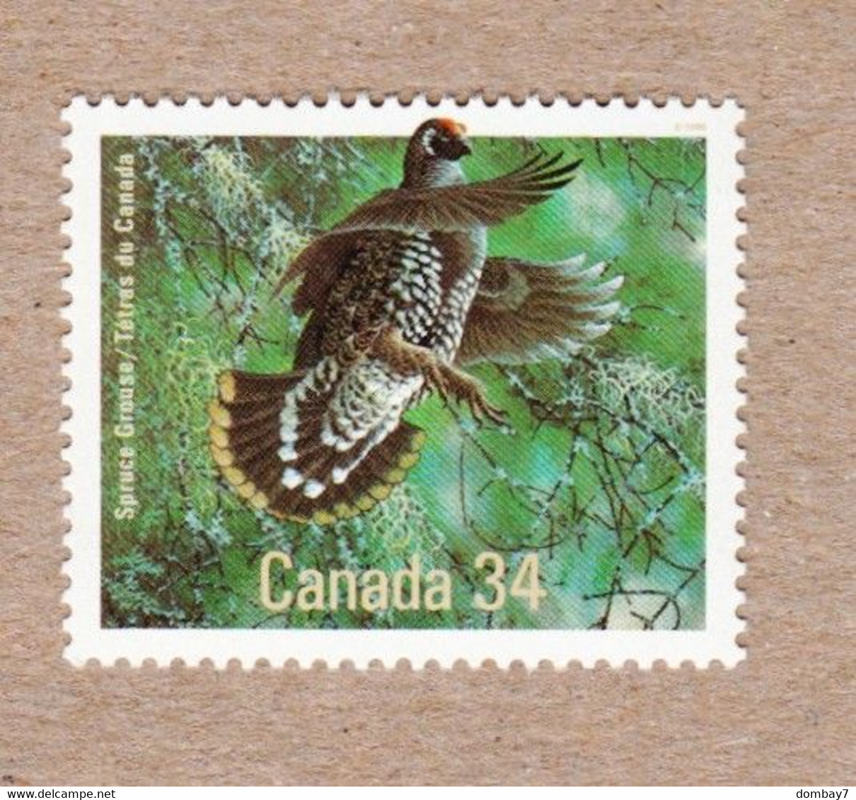 BIRD = SPRUCE GROUSE = Canada 1986 #1098 MNH - Oies