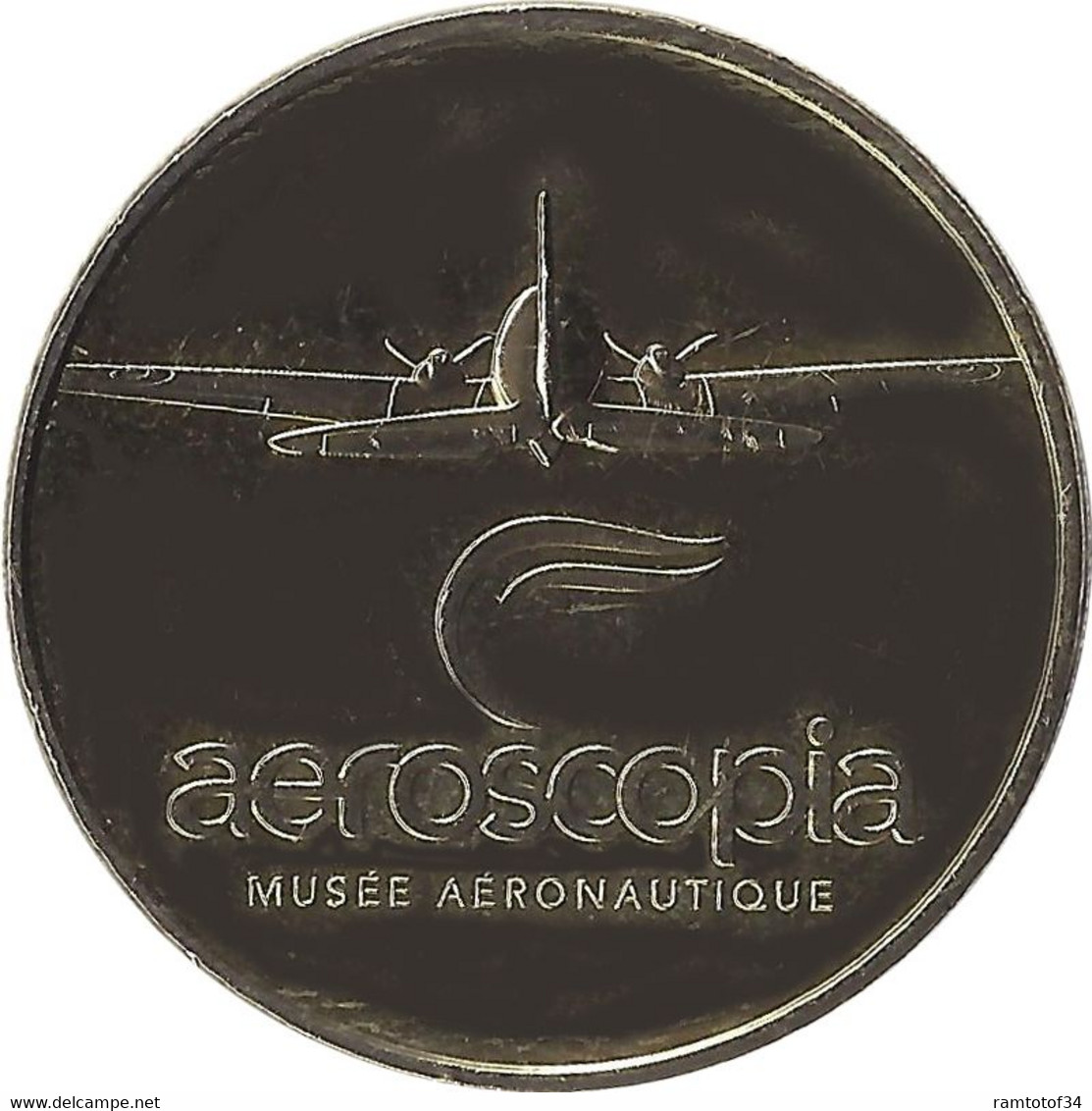 2017 MDP126 - BLAGNAC 2 - Aéroscopia Musée Aéronautique (Or) / MONNAIE DE PARIS - 2017