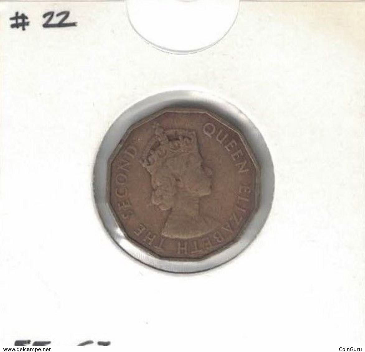 Fiji 5 Coin Set, Elizabeth II , Penny, 3p, 6p, Shilling And Florin, 1957-1967, KM#19-24 - Fidji