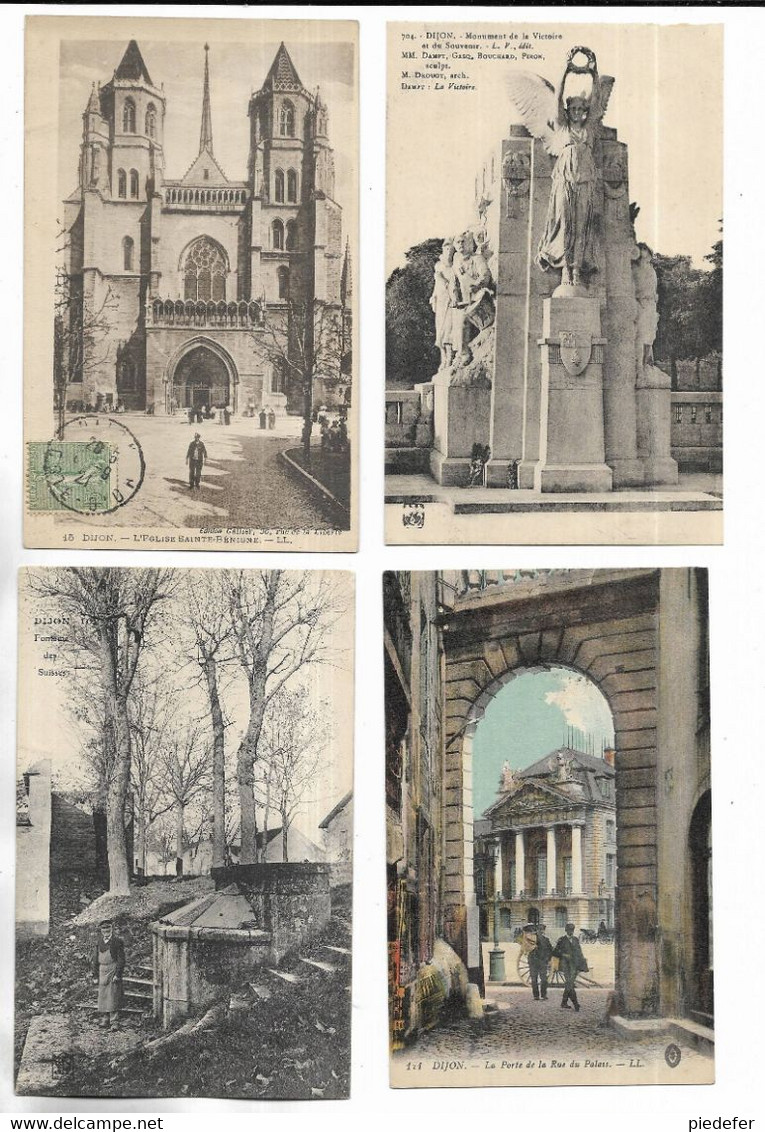 21 - Lot De 20 Cartes Postales De DIJON ( Côte-d'Or ) - Voir Les Scans Et Liste Ci-dessous - Dijon